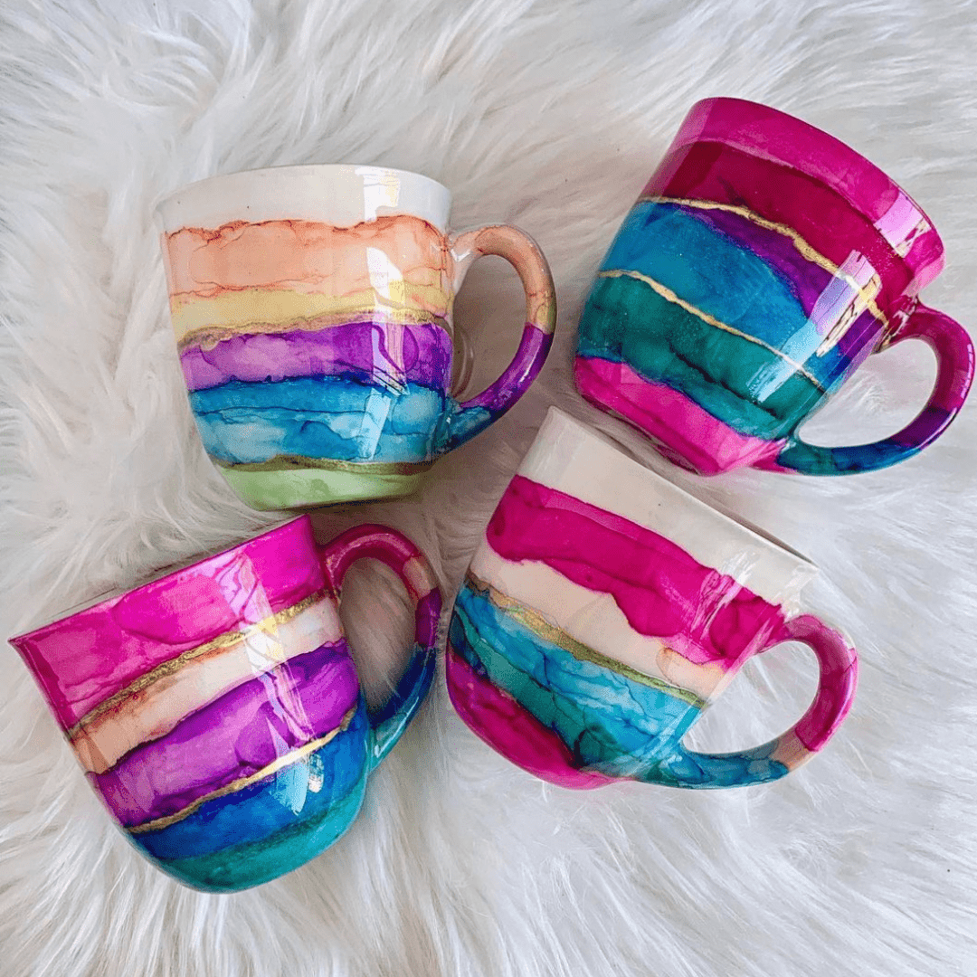 Máster class de tazas decoradas con resina