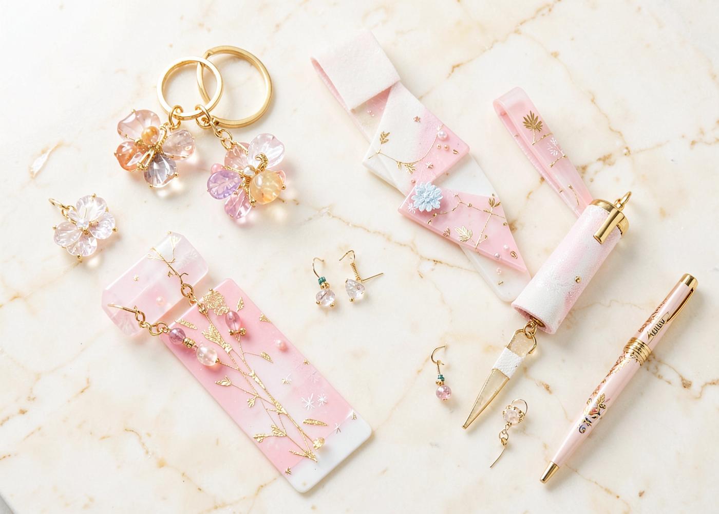 Accesorios de resina hechos a mano